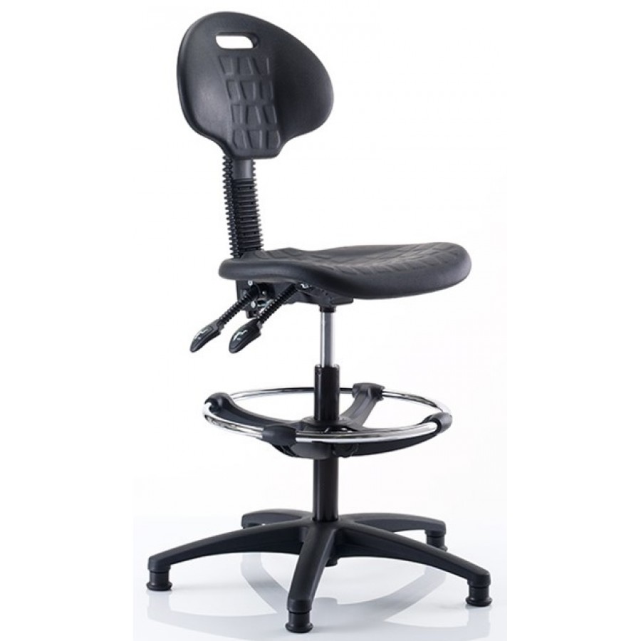 Tresham PU Industrial Draughtsman Stool